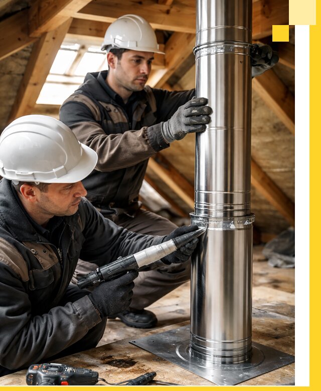 Монтаж дымоходов для каминов в Тынде с гарантией качества