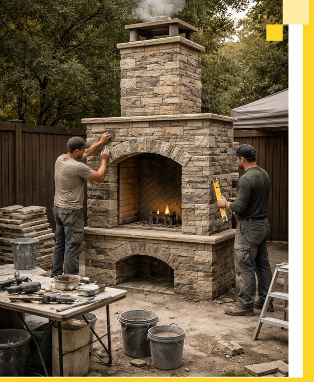 Проектирование и установка уличных каминов в Тынде