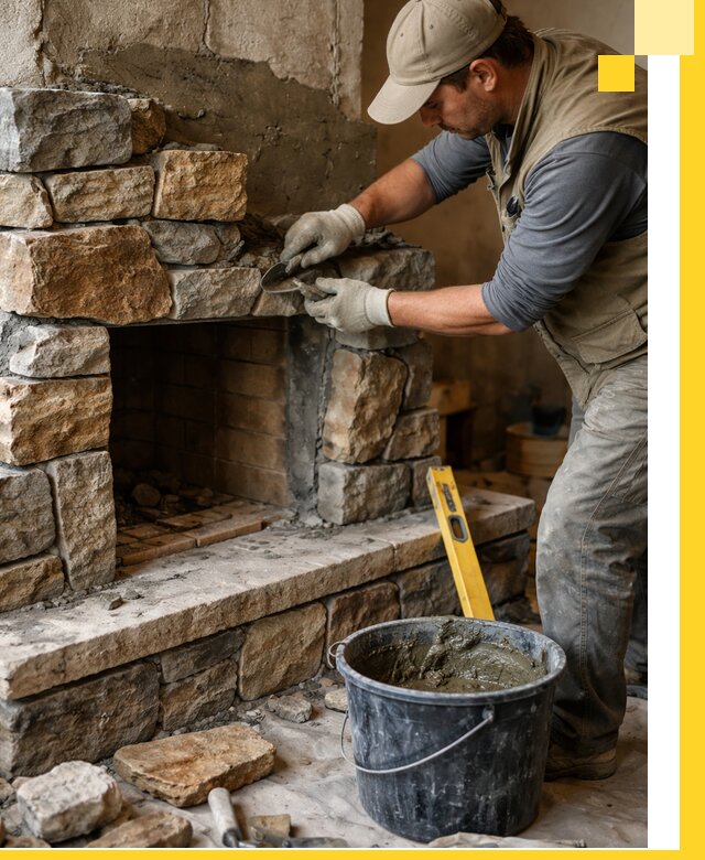 Изготовление и установка каменных каминов под ключ в Тынде