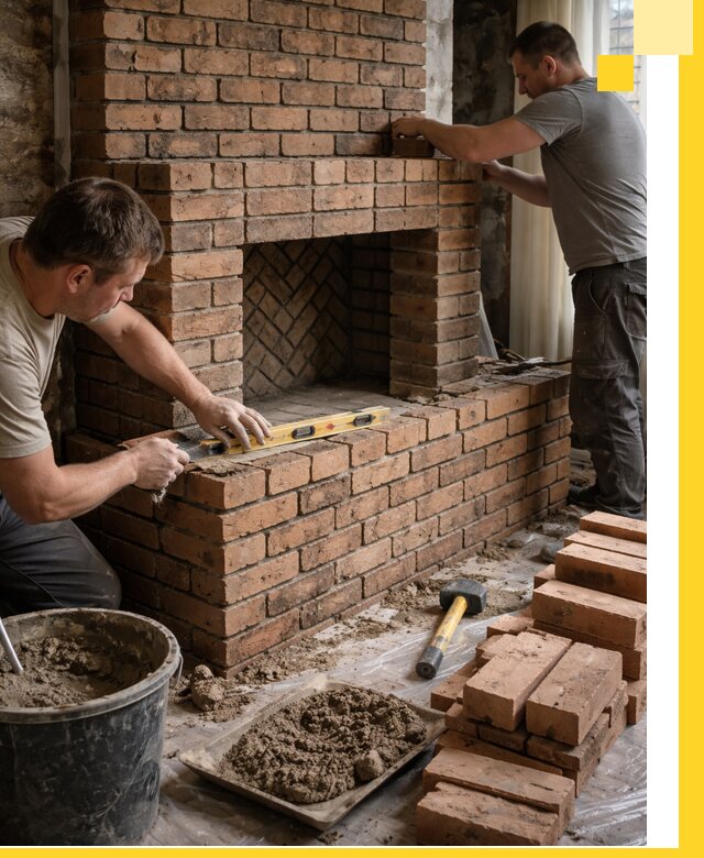 Изготовление и установка кирпичных каминов в Тынде