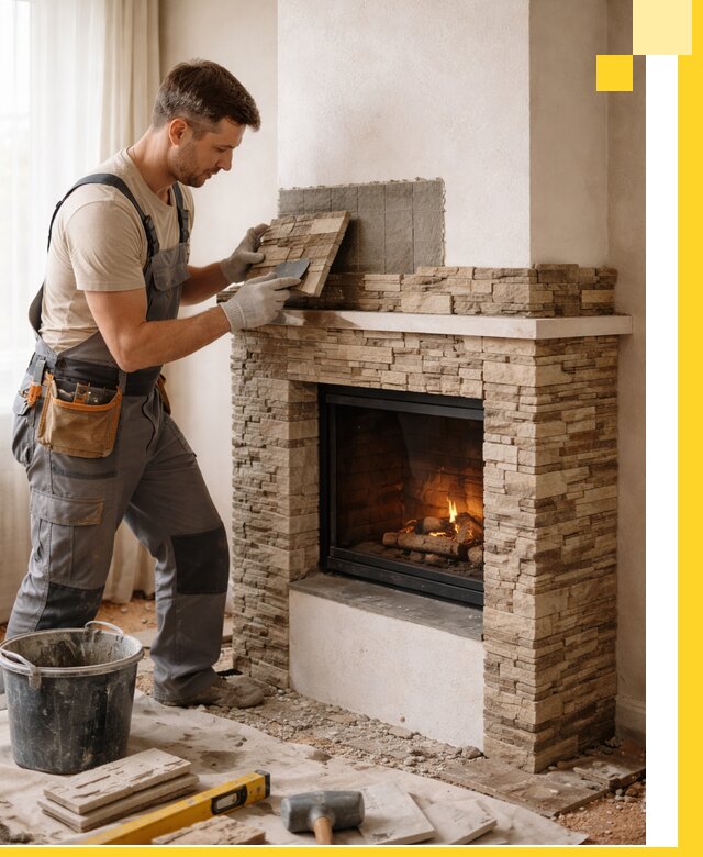 Изготовление и монтаж каминов для дома под ключ в Тынде