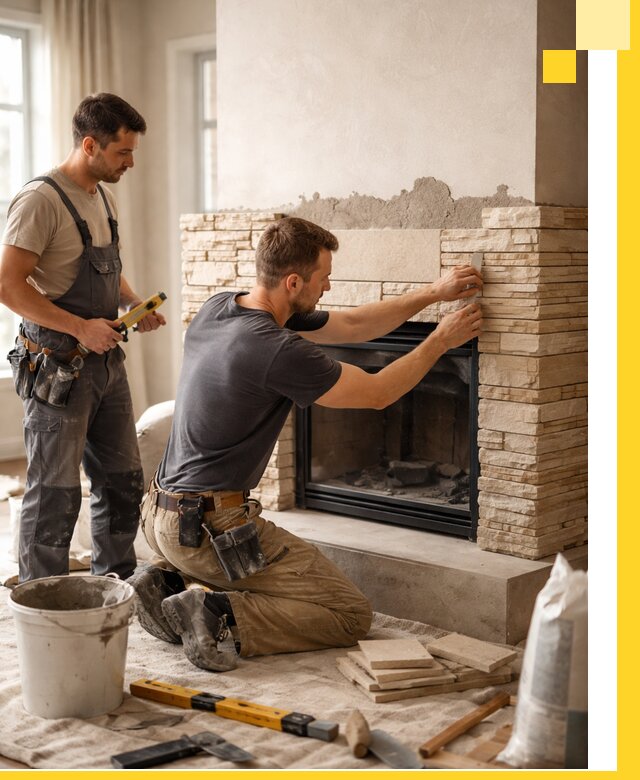 Установка и монтаж каминов для загородного дома в Тынде