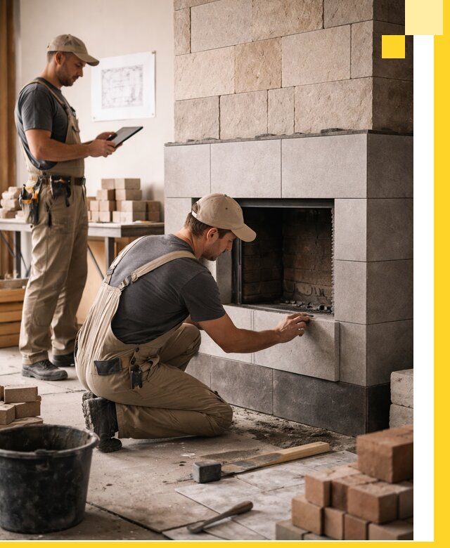 Индивидуальные проекты каминов и каминных систем в Тынде