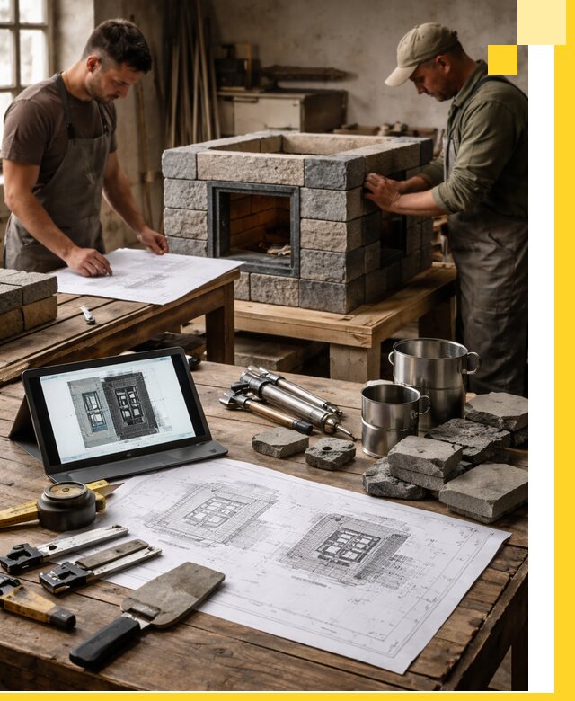 Разработка проектов печей с согласованием и монтажом в Тынде