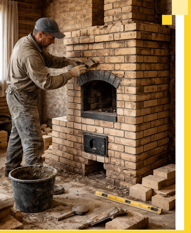 Кирпичные печи под ключ в Тынде: проектирование и кладка