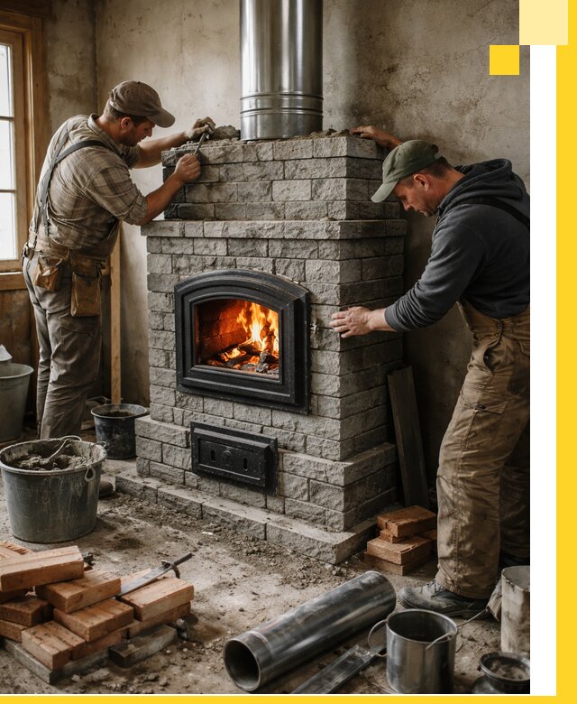 Производство, поставка и монтаж дровяных печей в Тынде