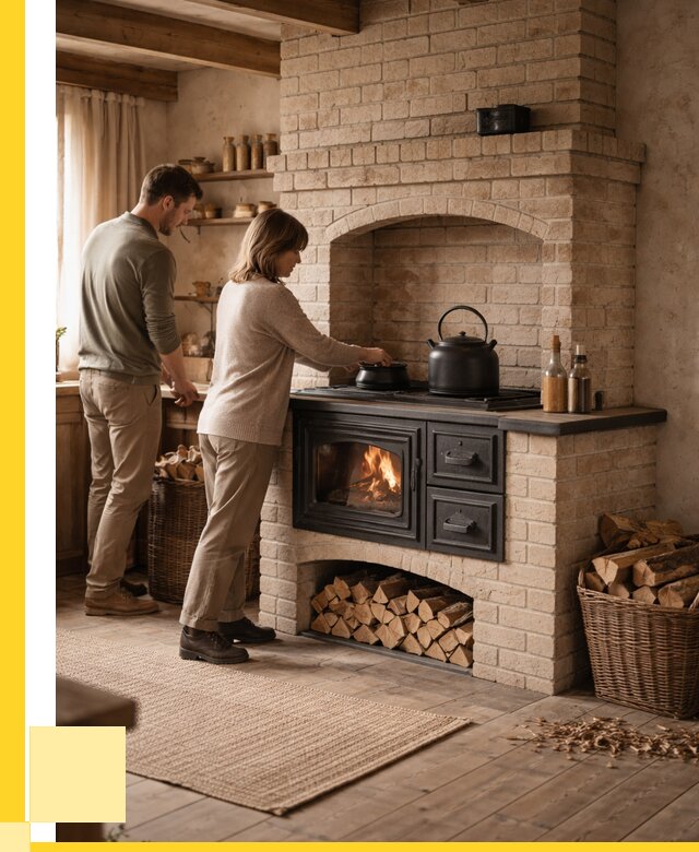 Печи с плитой в Тынде от 46247 р. | ЭриданТнд — кирпичная печь