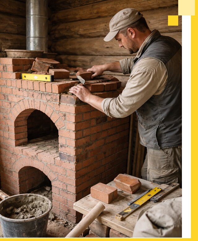 Изготовление и установка русских печей в Тынде под ключ