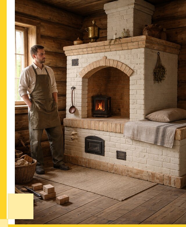 Русские печи с лежанкой под ключ в Тынде от 154155 р. ЭриданТнд