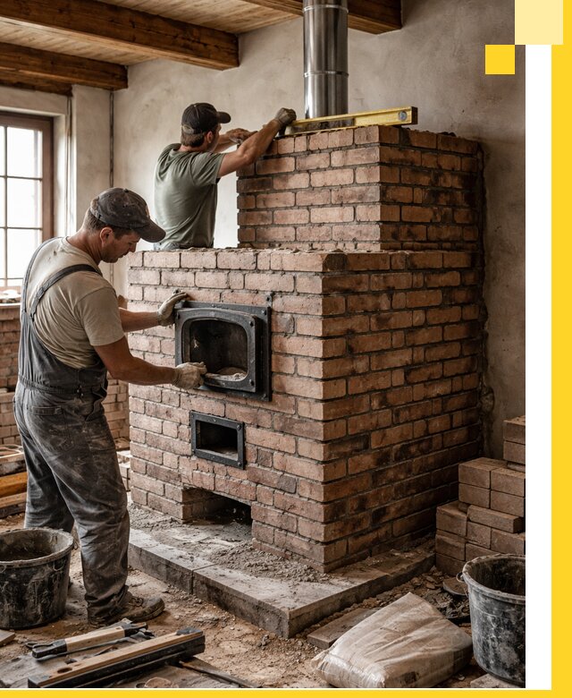 Печи для загородного дома под ключ в Тынде — монтаж и сервис