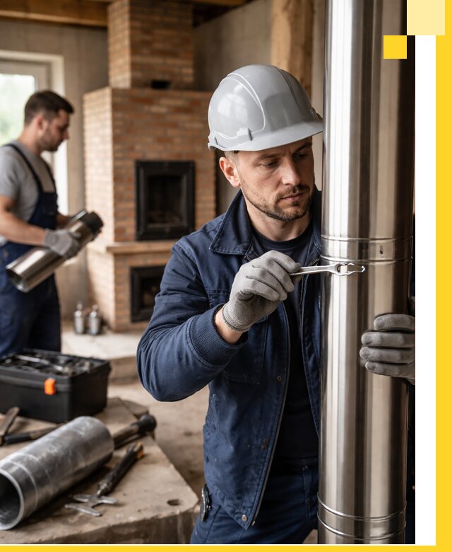 Профессиональный монтаж дымоходов для печей в Тынде