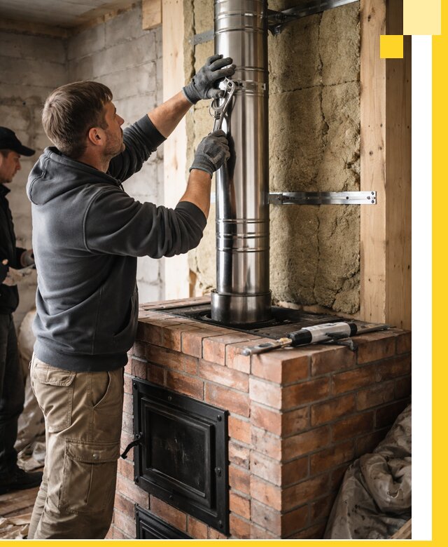 Изготовление и монтаж печей и дымоходов под ключ в Тынде