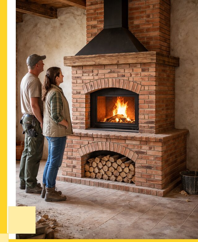 Печи камины из кирпича в Тынде от 123324 р. | ЭриданТнд