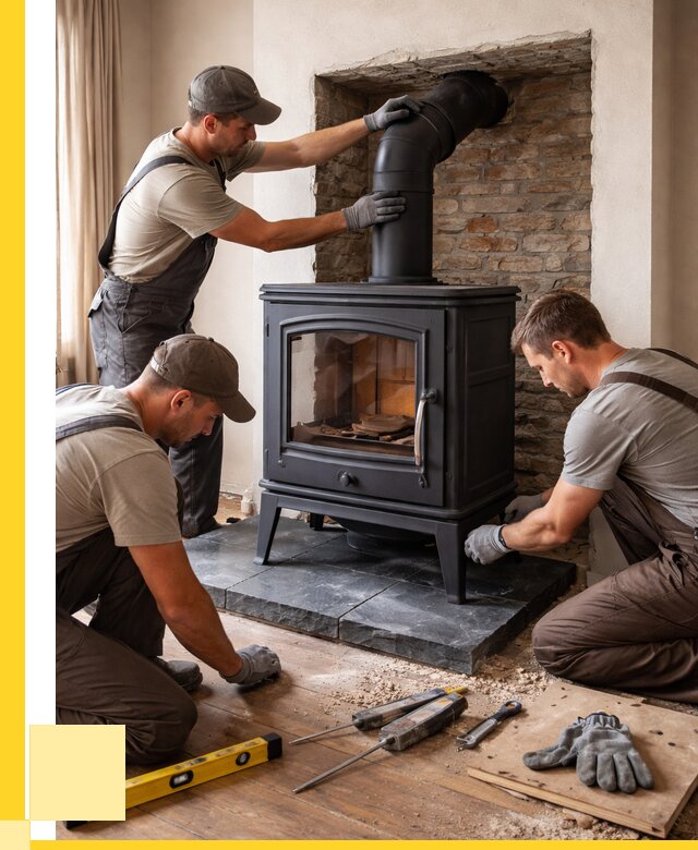 Монтаж печи камина в частном доме в Тынде от 25693 р. | ЭриданТнд