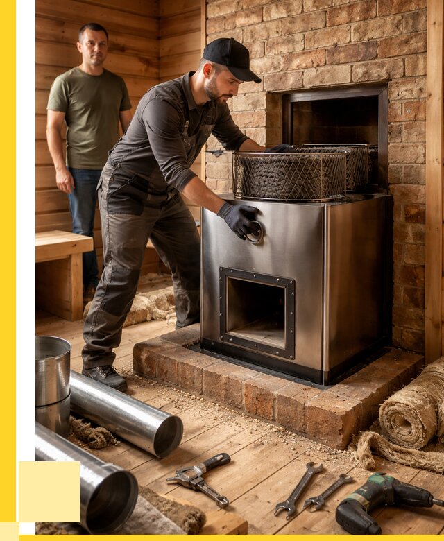 Монтаж банных печей под ключ в Тынде от 18499 р., ЭриданТнд