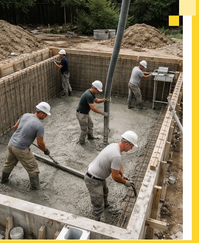 Строительство бетонных бассейнов под ключ в Тынде