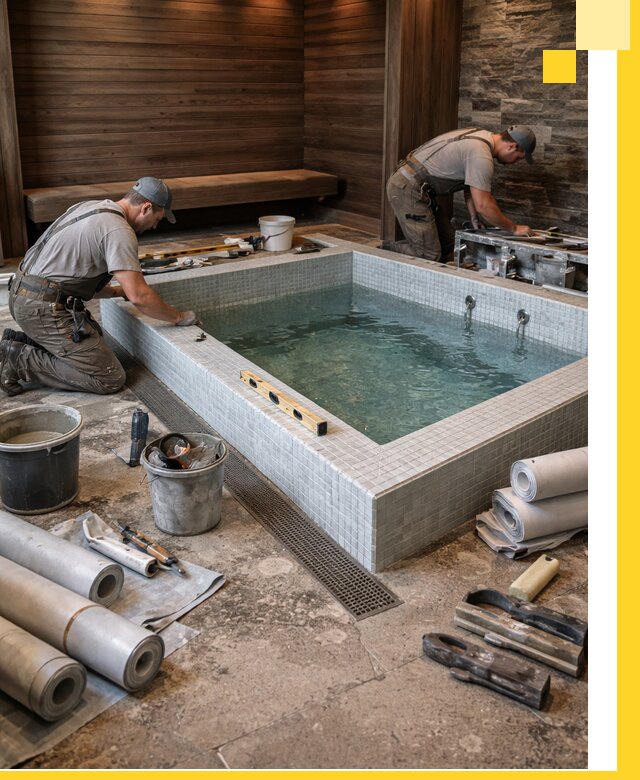 Установка и строительство бассейнов для сауны в Тынде