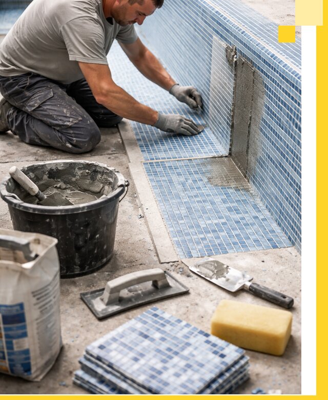 Укладка и ремонт мозаики для бассейнов под ключ в Тынде