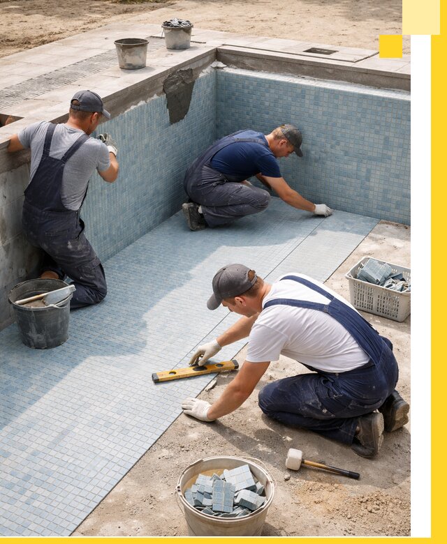 Укладка и установка плитки для бассейнов под ключ в Тынде