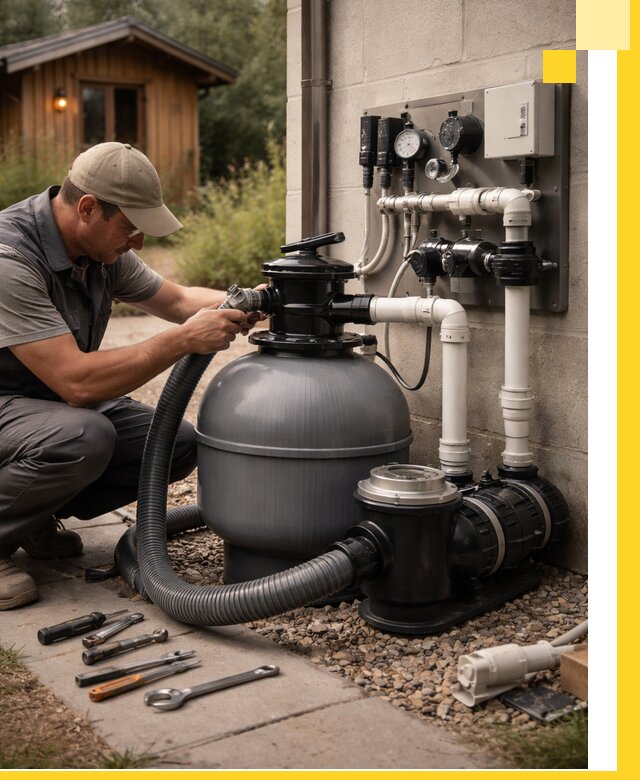 Продажа и монтаж фильтров и насосов для бассейнов в Тынде