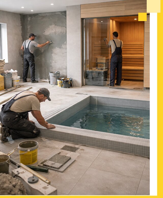 Проектирование и строительство сауны с бассейном в Тынде