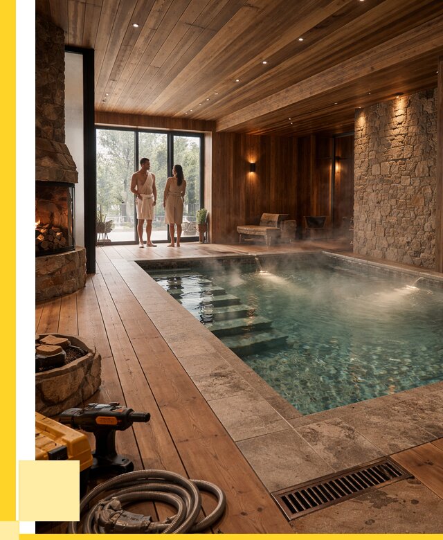 Проекты бань с бассейном под ключ в Тынде от 77078 р., ЭриданТнд