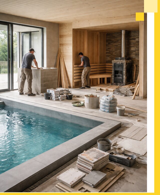 Проектирование и строительство бань с бассейном в Тынде