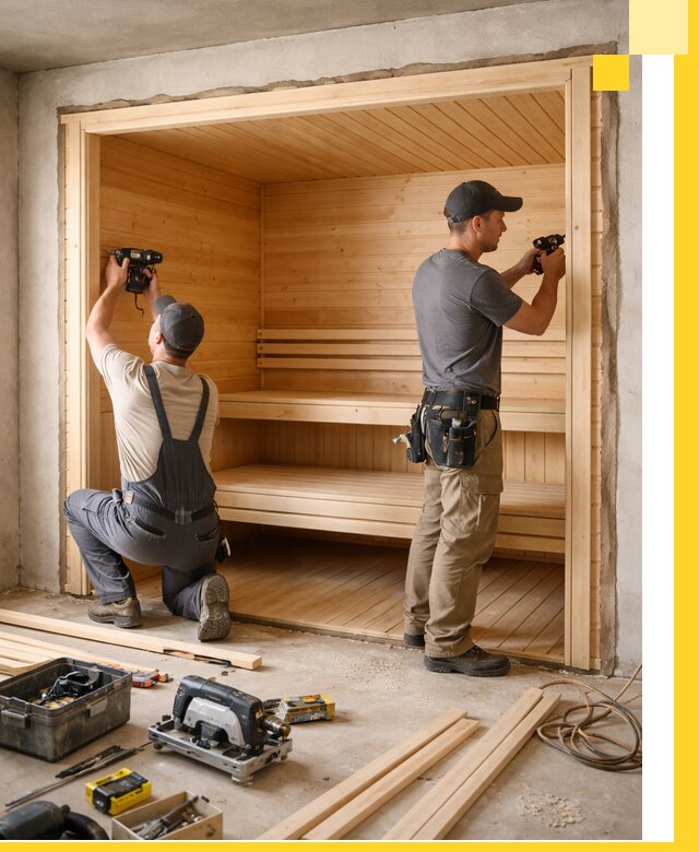 Монтаж саун под ключ в Тынде — проектирование и установка