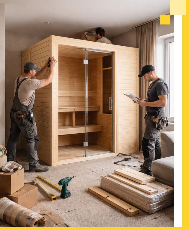 Установка и благоустройство саун в квартире в Тынде