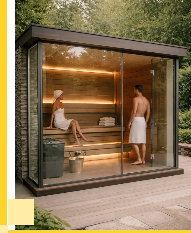 Сауна стеклянная и двери для сауны в Тынде от 256925 р. | ЭриданТнд
