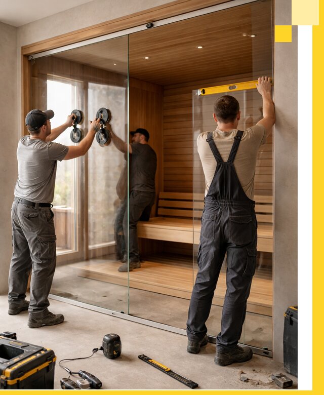 Производство и монтаж стеклянных саун под ключ в Тынде