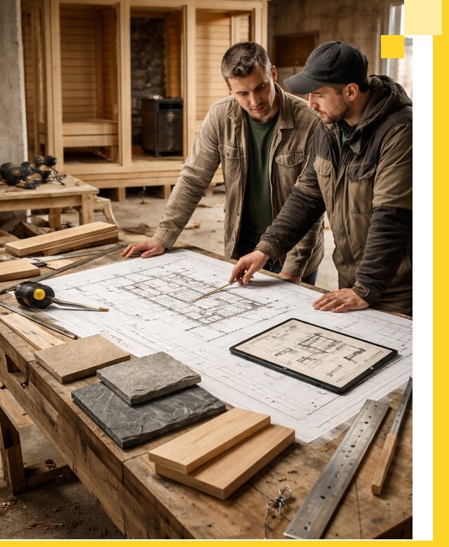 Проекты бань под ключ и планы строительства в Тынде