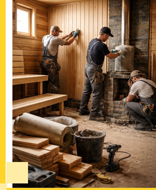 Ремонт бань под ключ в Тынде от 46247 р. | ЭриданТнд