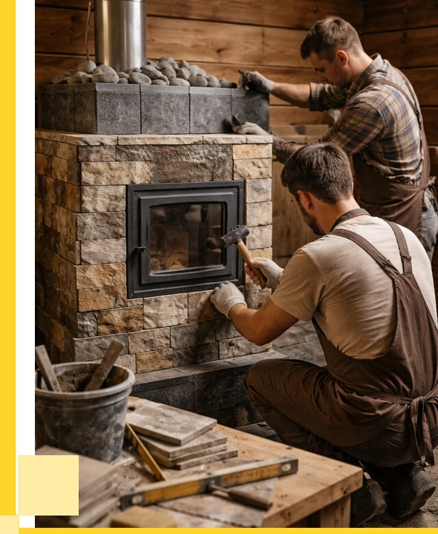 Облицовка банной печи в Тынде от 15416 р. | ЭриданТнд