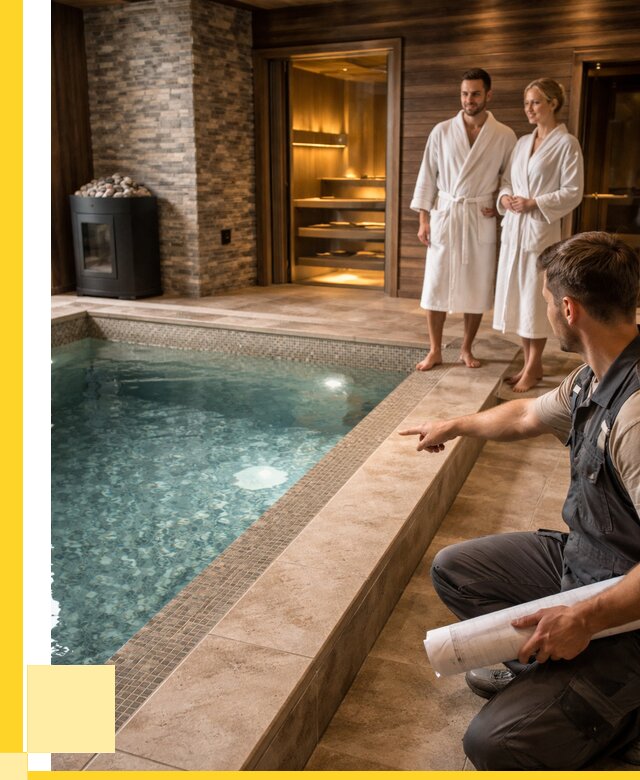 Проект бани с бассейном под ключ в Тынде от 66801 р. | ЭриданТнд