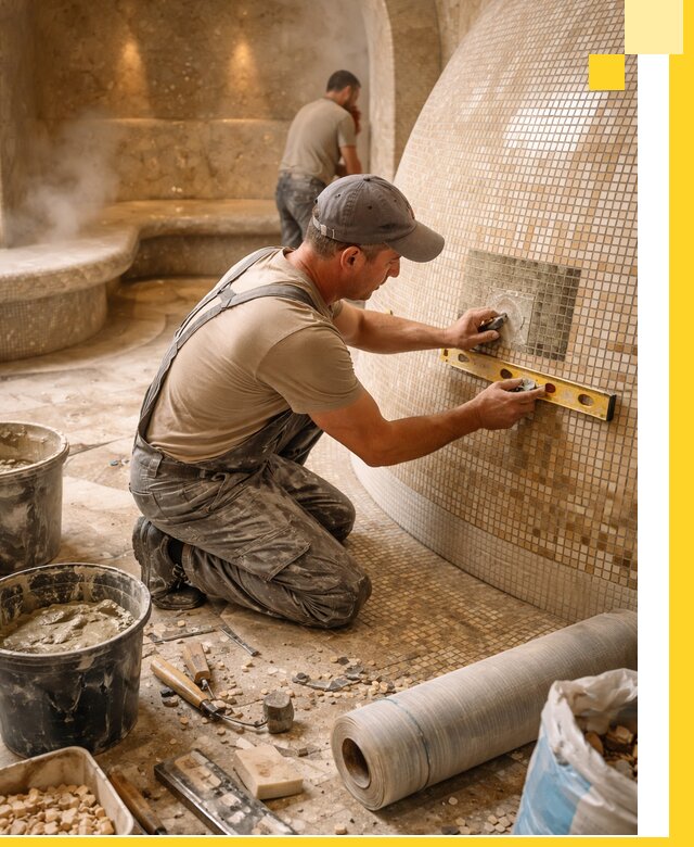 Хамам под ключ в Тынде: проектирование, строительство, отделка