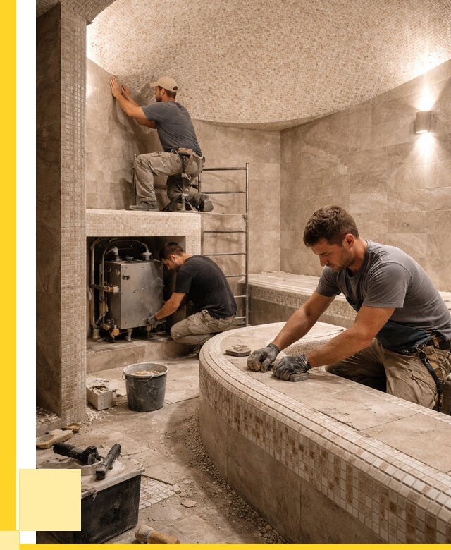 Монтаж хамамов под ключ в Тынде от 256925 р. ЭриданТнд