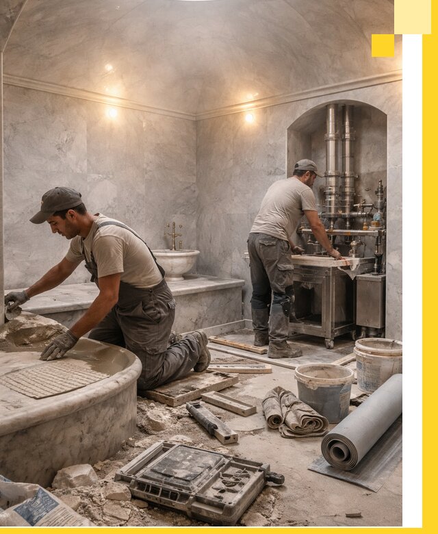 Строительство турецких бань хаммам под ключ в Тынде