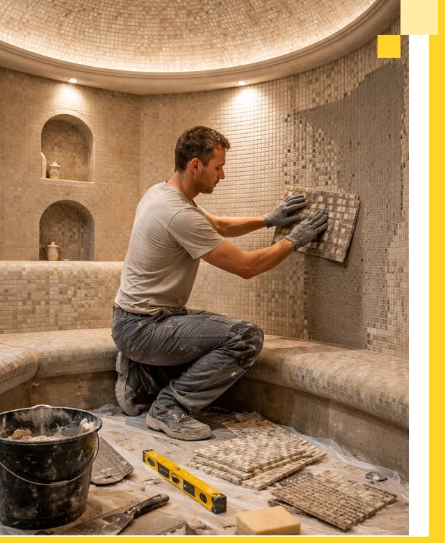 Устройство и монтаж домашнего хамама под ключ в Тынде