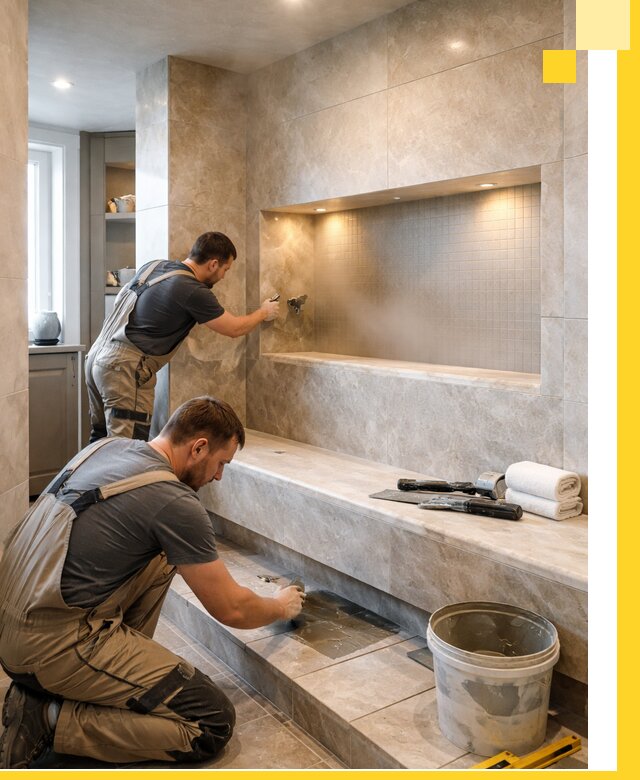 Профессиональное строительство хамама в квартире в Тынде