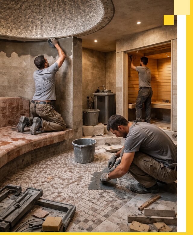 Проект и строительство хамама бани и сауны под ключ в Тынде