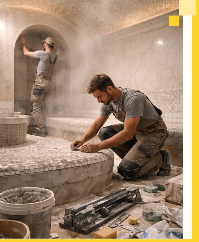 Профессиональный дизайн хамама и SPA под ключ в Тынде