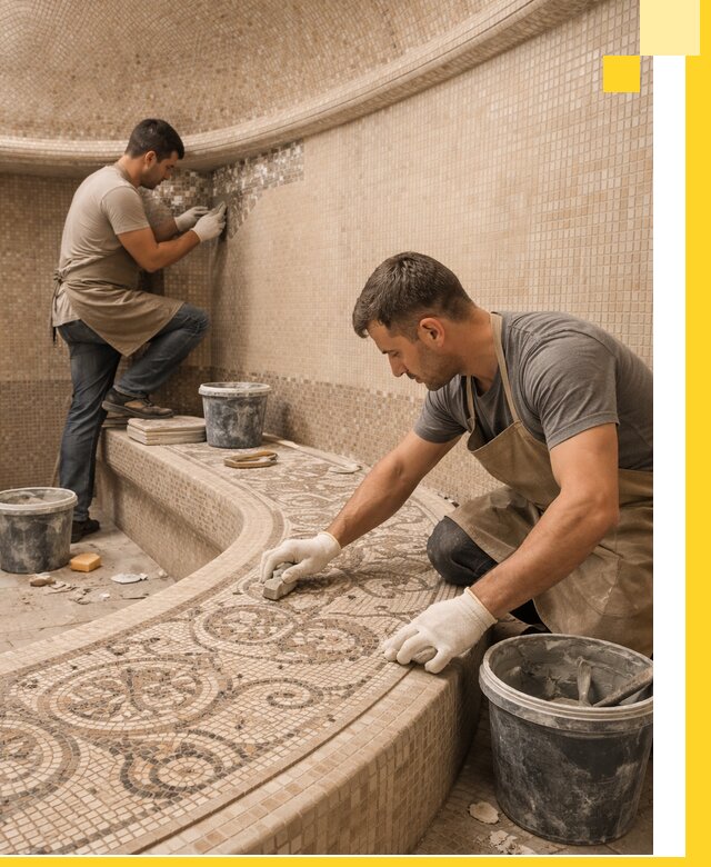 Плитка для хамама в Тынде, укладка, подбор и поставка